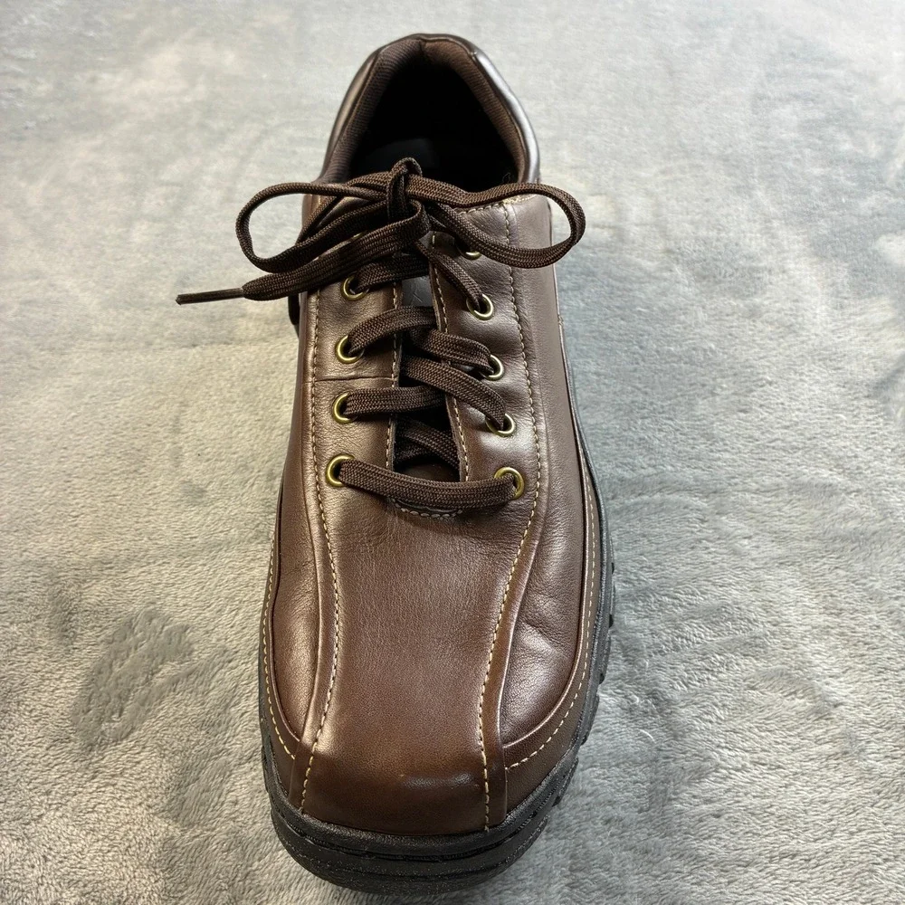 Capital by Rockport‎ Men's Brown Leather Oxford Shoes Size 12M Lace Up READ